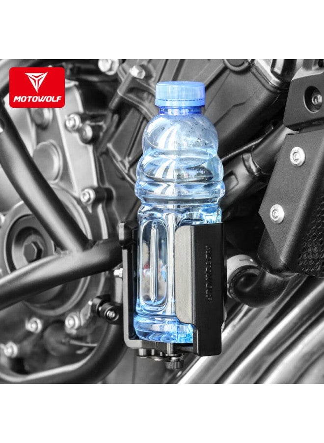 Motowolf Motorcycle Cup Holder, Bumper Cup Holder, Scooter Cup Holder, Universal Adjustable Bicycle Drink Bottle Holder, Motorcycle Travel Equipment - Image 2