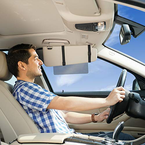 WANPOOL Car Visor Extender WANPOOL Visor Sunshade Extender with See Through Piece to Pull Downward - Image 4