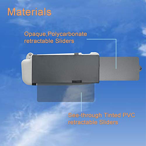 WANPOOL Car Visor Extender WANPOOL Visor Sunshade Extender with See Through Piece to Pull Downward - Image 5