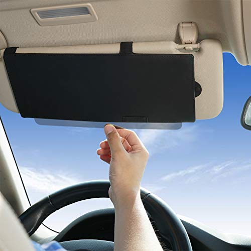 WANPOOL Car Visor Extender WANPOOL Visor Sunshade Extender with See Through Piece to Pull Downward - Image 2