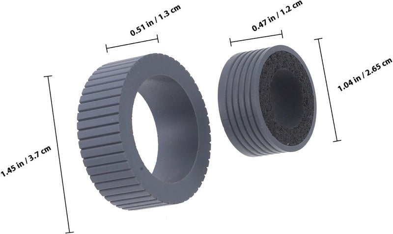 Zerodeko 4pcs Scanner Roller Pager Accessories Replacement for Compatible Ix1500 Ix1600 Scanner Parts Roller Pager Spare for Office and Home Use - Image 2