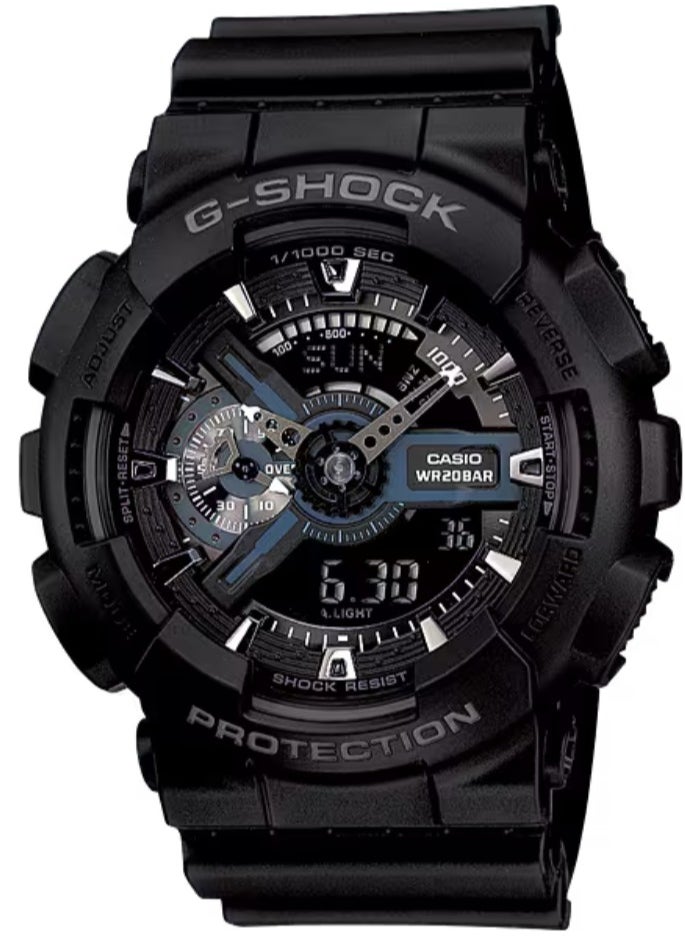 G-Shock Black Men's Watch Fashion Analog Digital Quartz Watch GA-110-1B