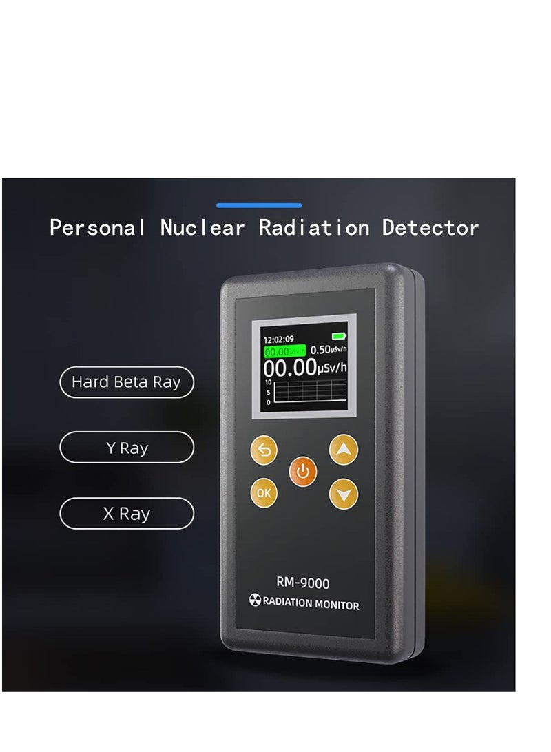 Handheld Geiger Counter Nuclear Radiation Detector, High Accuracy Beta Gamma X-ray Nuclear Radiation Dosimeter, Portable Radiation Monitor with LCD Display - Image 3