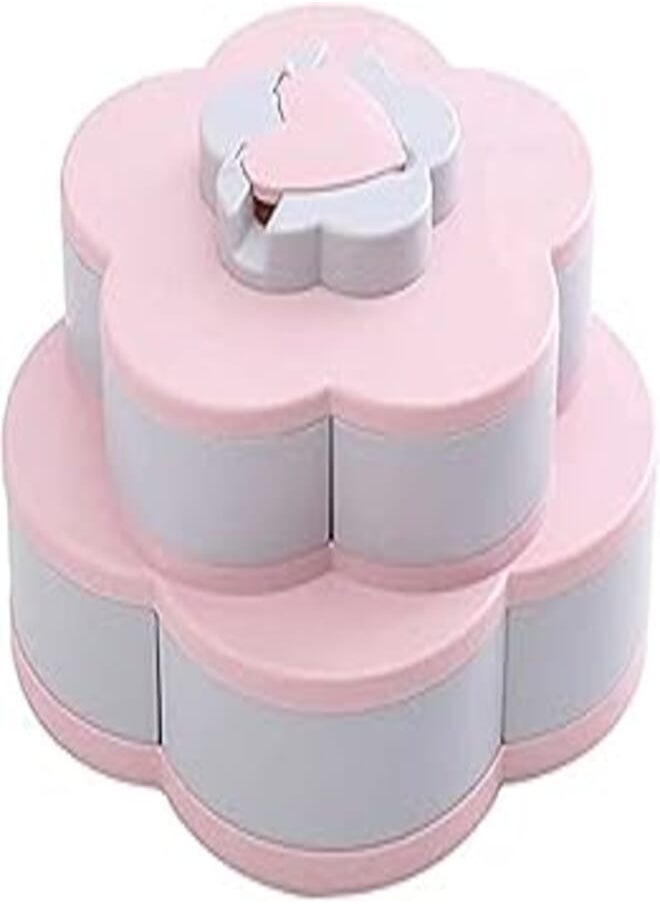 RIO Rio Flower Shaped Candy Storage Box -Pink - 10 Drawers 