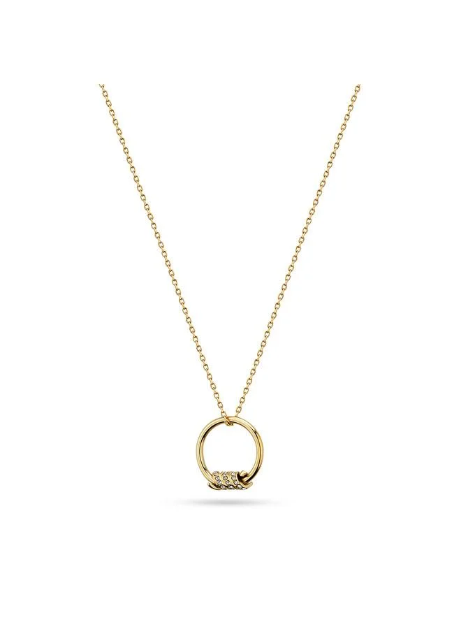 بوليس Barbedwire Gold Plated Necklace for Women's