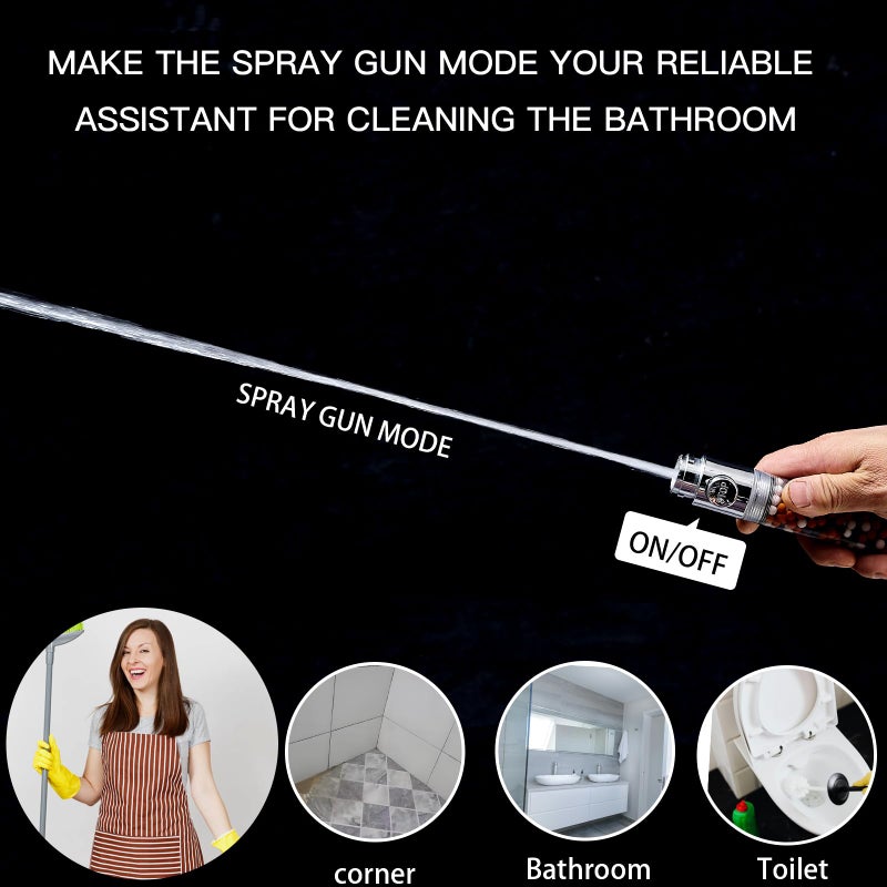PumodTec Filtered Shower Head with Handheld - High Pressure ShowerHead with Filters for Hard Water - Reduces Dry Itchy Skin, Easy Instal, 4 Modes, Water Saving, Durable, Detachable anti blocking - Image 5
