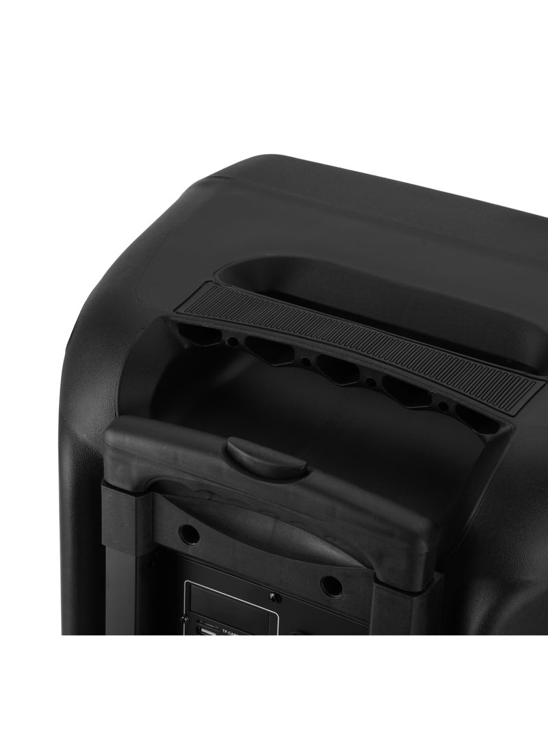 GEEPAS Rechargeable and Professional Trolley Speaker| Bluetooth, TWS Function and FM Radio Includes a Wireless Microphone Remote Control | 60000W PMPO Recording Function, LED Light and LED Display | 2 Years Warranty  - Image 5