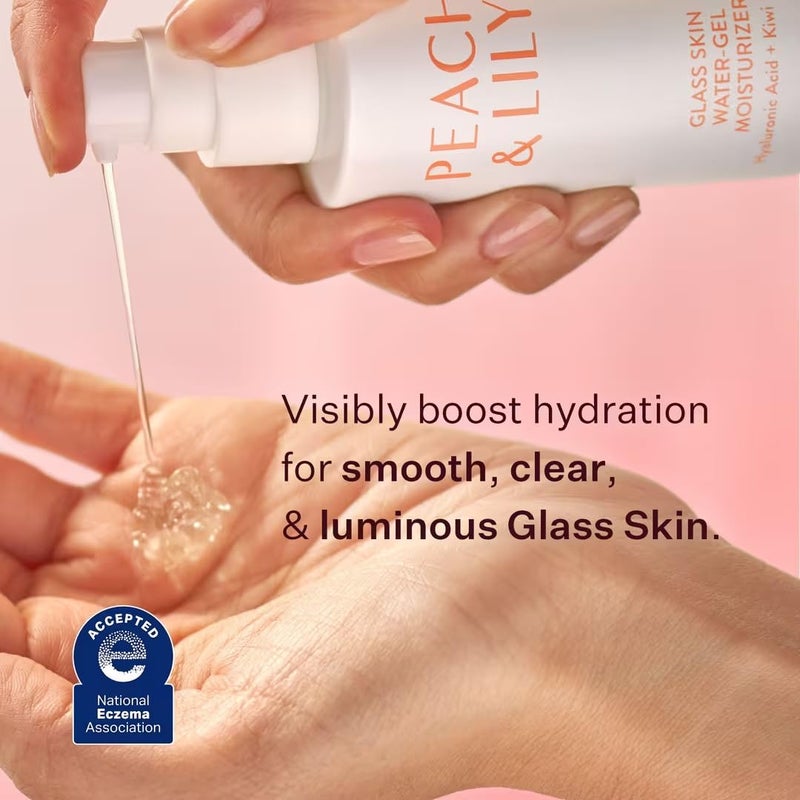 Peach & Lily - Glass Skin Water-Gel Moisturizer (1.69 ounces) - Hyaluronic Acid - Face Moisturizer - Lightweight & Oil Free - Chamomile, Kiwi, & Peach - Self Care - Vegan, Cruelty Free - Korean Beauty - Image 2