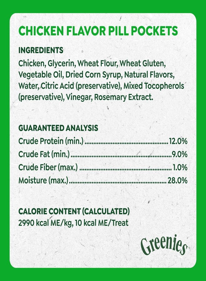 Greenies Pill Pockets for Dogs Small Size, Tablet Pill Treats for Dogs, Chicken Flavor, 3.2 oz. Pouch - Image 4