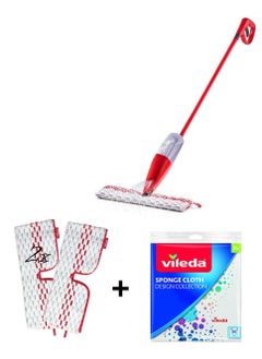 Vileda Vileda Pro Mist Max Mop Set with 2 Extra Refills with DAC Disinfectant and Cleaner  - Image 1