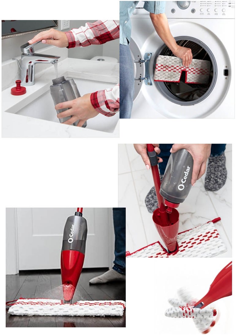 Vileda - Vileda Pro Mist Max Mop Set with 2 Extra Refills with DAC Disinfectant and Cleaner - Image 1