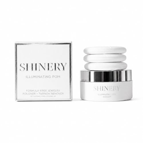 Shinery Illuminating Pom Tarnish Remover for Silver and Gold Jewelry Cleaner, Jewelry Cleaning Cloth, Removes Tarnish, Tarnish Cloth, Safe for All Metals - Image 1