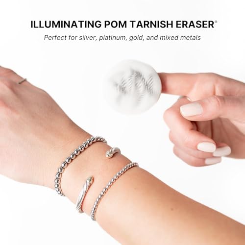 Shinery Illuminating Pom Tarnish Remover for Silver and Gold Jewelry Cleaner, Jewelry Cleaning Cloth, Removes Tarnish, Tarnish Cloth, Safe for All Metals - Image 2