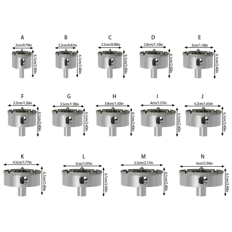 30mm Diamantine Hole Cutter for Glass Marble with Chip Removal Technology - Image 4