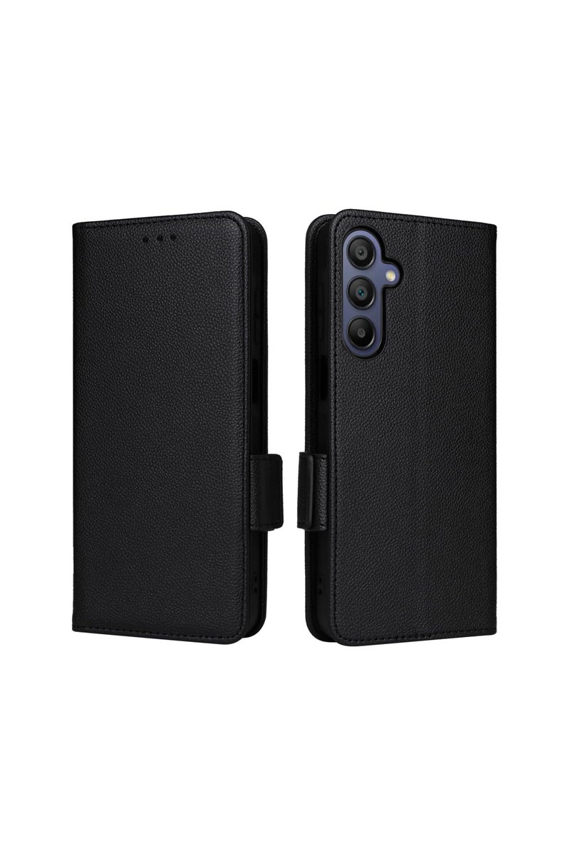 general Wallet-style protective case for Samsung Galaxy A17 5G - Magnetic clasp, ultra-thin leather flip wallet for Samsung Galaxy A17 5G - Image 1