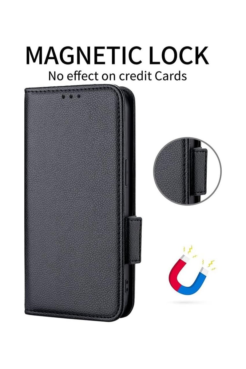general Wallet-style protective case for Samsung Galaxy A17 5G - Magnetic clasp, ultra-thin leather flip wallet for Samsung Galaxy A17 5G - Image 5
