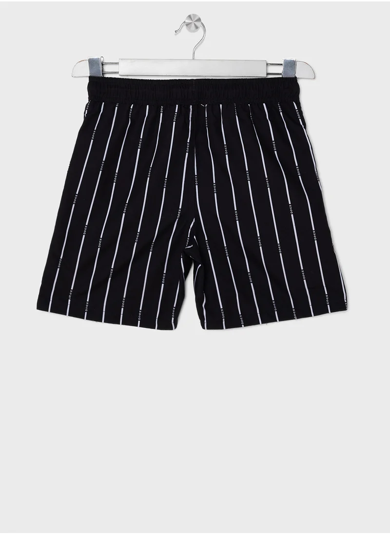 هوجو Kids Stripe Swim Shorts