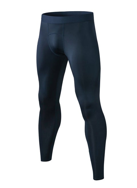 Men Quick Dry Breathable Elastic Running Trousers Dark Blue