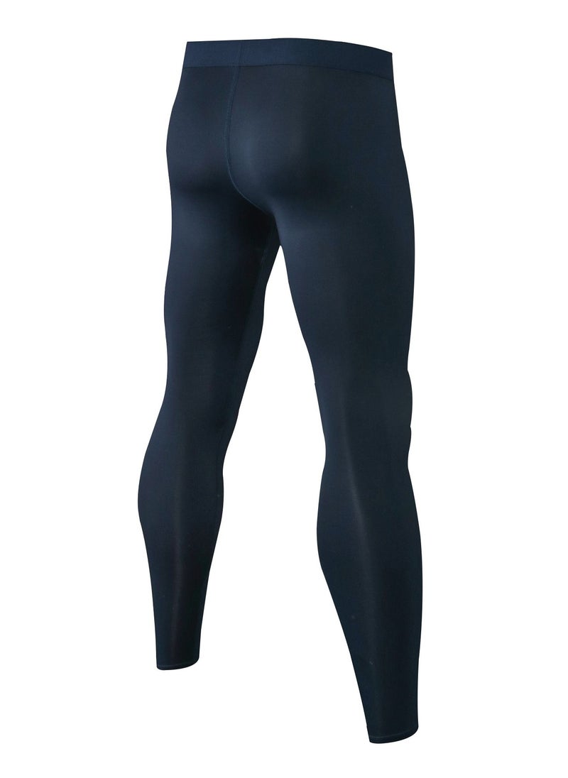 Loquat Men Quick Dry Breathable Elastic Running Trousers Dark Blue  - Image 2
