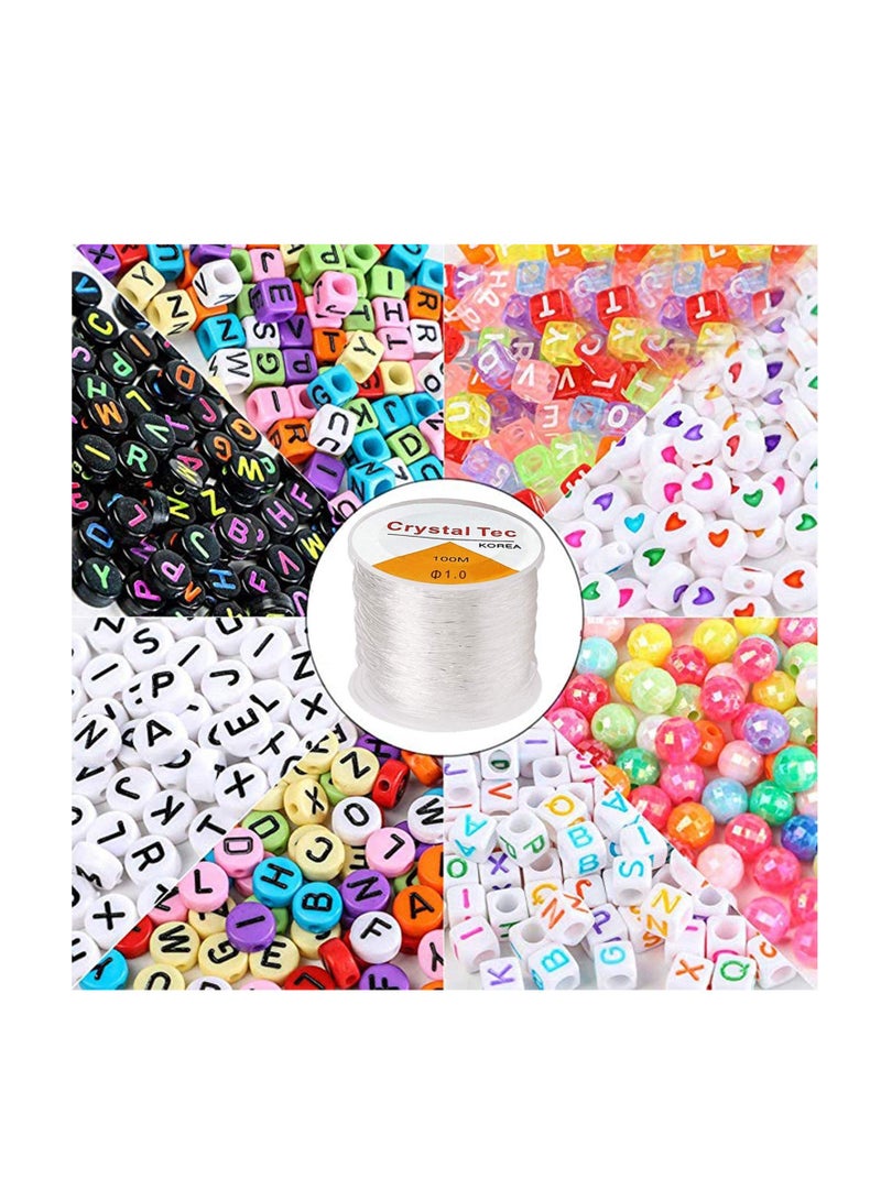 Barakah 2Pack 1.0mm Elastic String, Jewelry Cord, Bracelet Rope Crystal Beading Cords, Transparent Beaded Line, Can Easily Pass Through Jewelry, Suitable for DIY Making Premium Cords 328ft Total(Brown) - Image 2