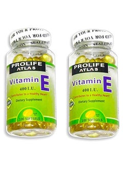 ATLAS 2 Pieces Prolife Atlas Vitamin E 400I.U. 