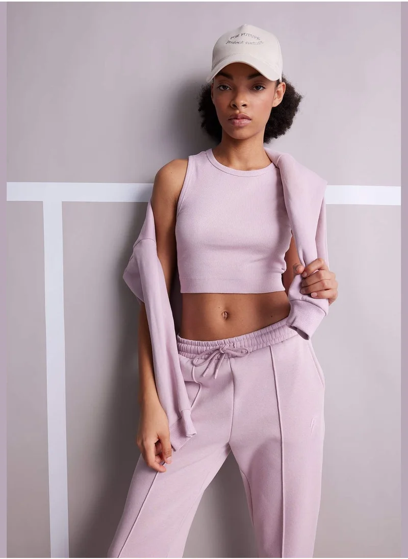 DeFacto Woman Slim Fit Crew Neck Sleeveless Knitted Athlete