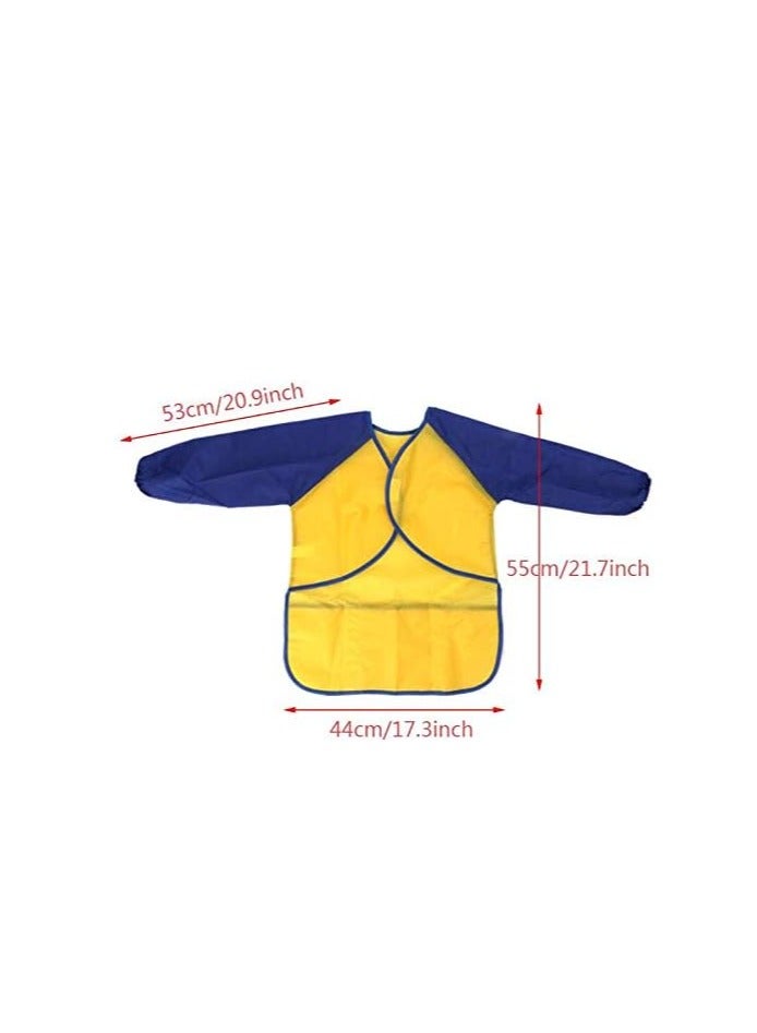 Cool Baby Waterproof Long Sleeve Children Kid Drawing Apron Painting Smock… - Image 1