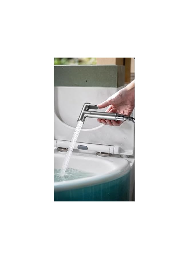 The Bros Concealed Shower Mixer Kit - Bidet Spray, Shower Head Sprayer, Hose Pipe, Single Cold Water - Chrome/Silver Bathroom Upgrade - Image 2