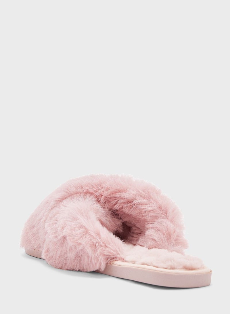 Ginger Crossover Fluffy Bedroom Slippers  - Image 3