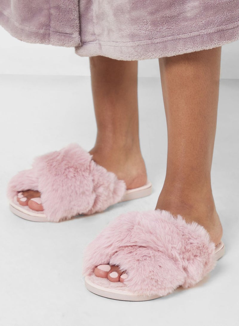 Ginger Crossover Fluffy Bedroom Slippers  - Image 5