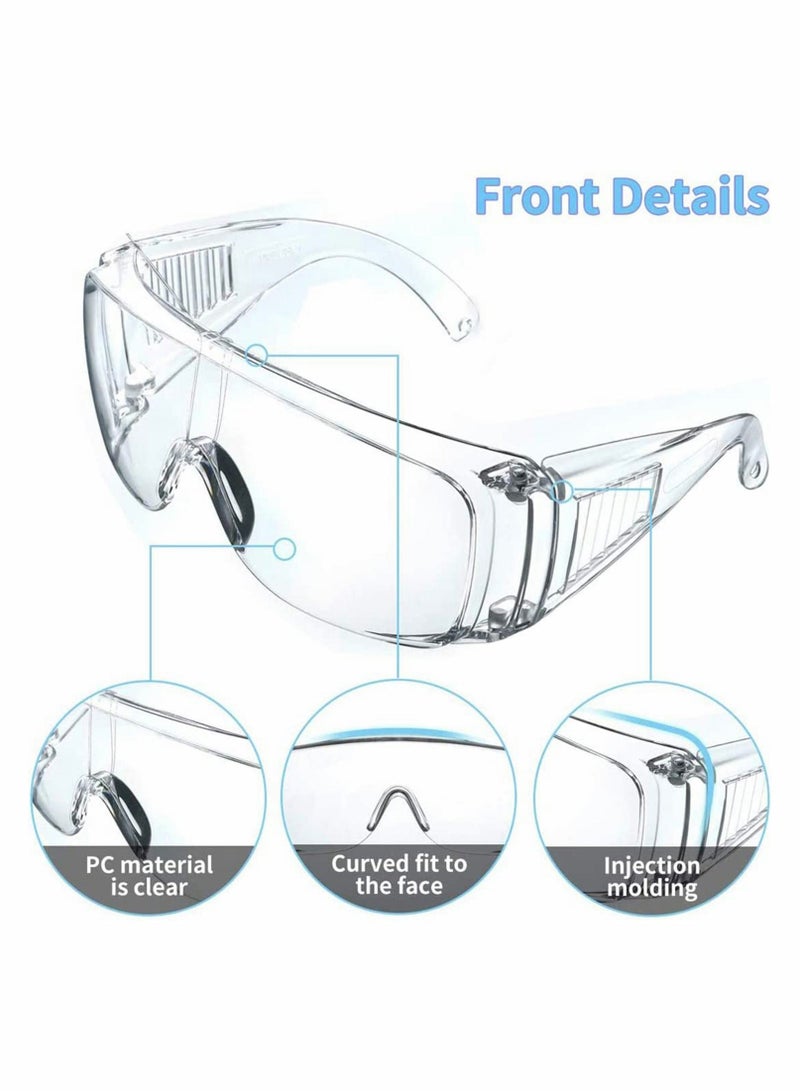 Y&D Safety Goggles, Protective Glasses Chemical Splash Resistant Goggle Clear Adjustable for Home Lab Workplace, DIY, Lab, Welding, Grinding, CyclingEye Protection 2 Packs  - Image 5