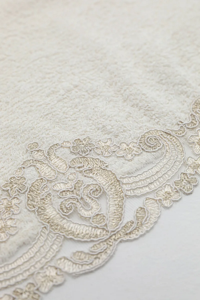 Favora Paris Lace Dowry Bridal Robe Set - Cream