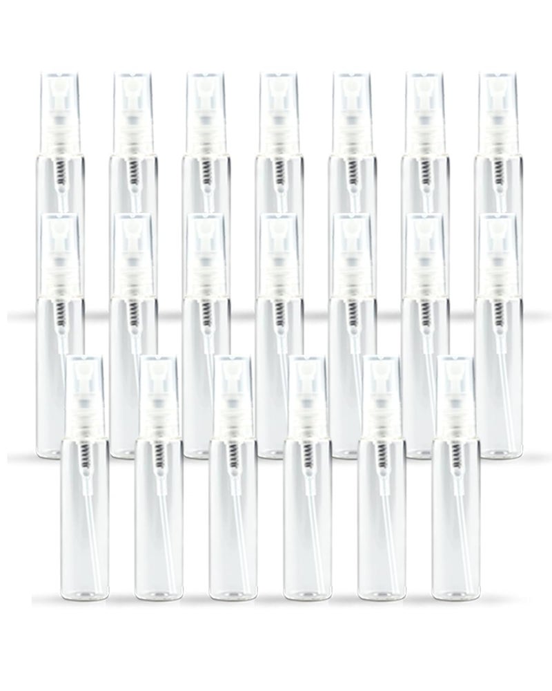 20 Pack Set 10ML Protable Refill Bulk Atomizer Spray Travel Perfume Bottle Hydrating Empty Bottle (Clear-1)