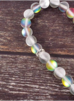The Black Pearl Accessories Fabulous White Gray Opal Stone Prayer Bead of 33 Beads  - Image 2