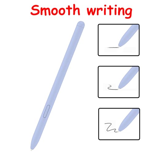 CaoXiong قلم S Pen مع بلوتوث لجهاز سامسونج جالاكسي تاب S10 ألترا/تاب S10+/S10 لايت متوافق مع قلم سامسونج جالاكسي تاب S10+، قلم S10 ألترا مع 5 رؤوس/نقاط (أزرق جليدي) - Image 3