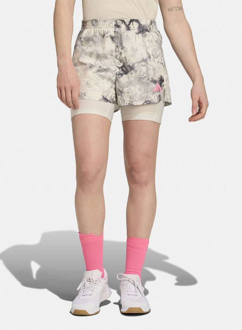 Adidas Own The Run Spray Dye 2In1 Short - Image 1