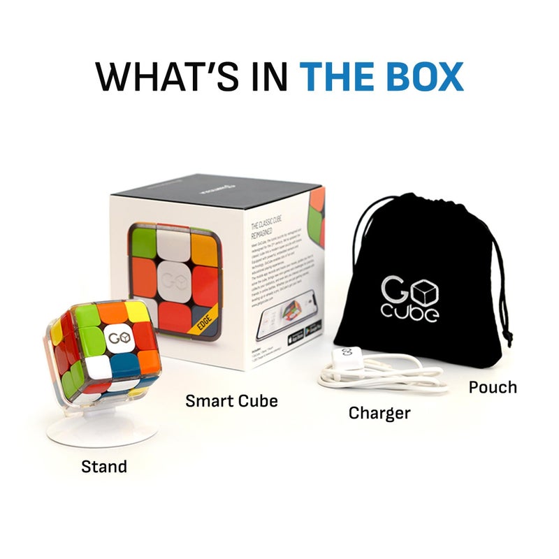 GoCube Edge Full Pack - Smart Cube 3D Puzzle Game - Speed Cube 3x3 Magnetic Technology - Interactive Brain Teaser Puzzles for Adults & Kids with Free App - Image 5