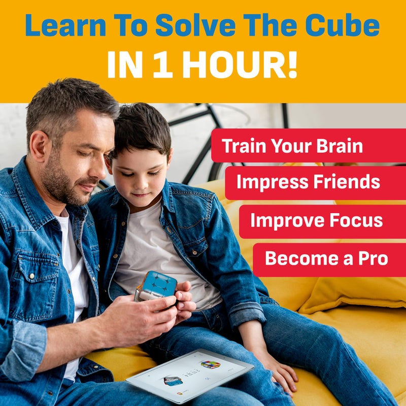 GoCube Edge Full Pack - Smart Cube 3D Puzzle Game - Speed Cube 3x3 Magnetic Technology - Interactive Brain Teaser Puzzles for Adults & Kids with Free App - Image 2