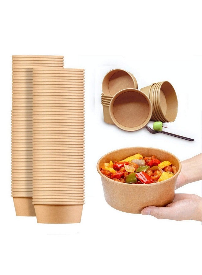 TOPtoper 80 Pcs 30 Oz Large Paper Bowls【No lids】 Disposable Soup Bowls Bulk Plastic Free Party Supplies for Hot/Cold Food, Soup (30 OZ) - Image 1