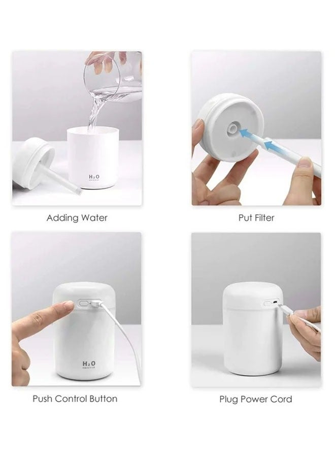 H2O مرطب سطح المكتب الشخصي عبر USB مع إيقاف التشغيل التلقائي ووضعين للضباب - Image 5