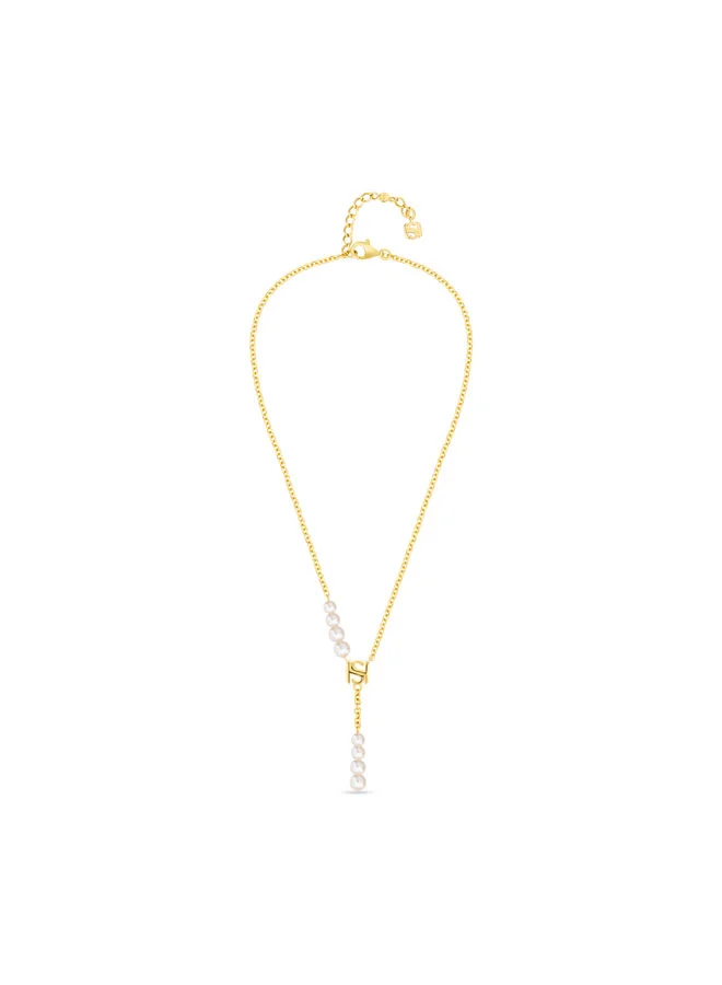 سانت هونور Perle Gold Plated Y Stlye Necklace with White Pearl for Women's