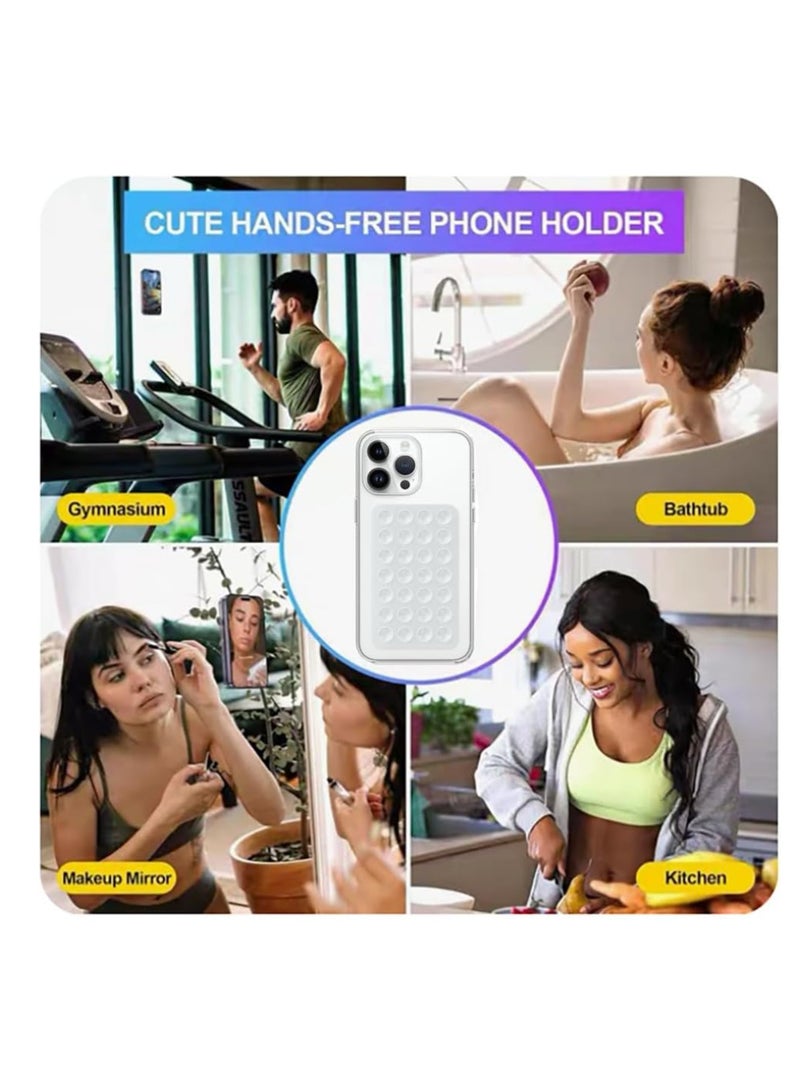 Silicone Double-Sided Suction Phone Case Detachable Mount - Hands-Free, Strong Grip Holder for Selfies & Videos - Durable, Easy to Use - iPhone & Android - Image 4