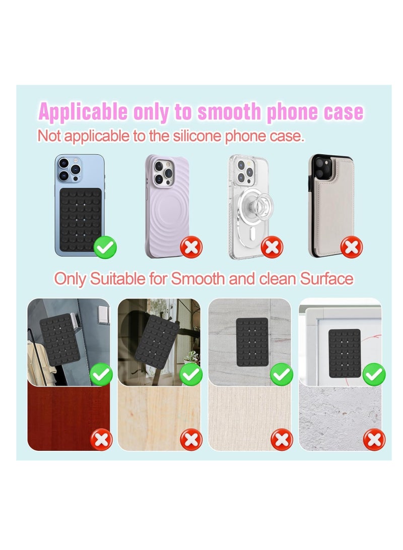 Silicone Double-Sided Suction Phone Case Detachable Mount - Hands-Free, Strong Grip Holder for Selfies & Videos - Durable, Easy to Use - iPhone & Android - Image 2