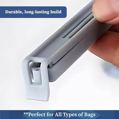 Homestrap Sealing Clip Set of 36 | Plastic Food Snack Bag Sealer Clips | Keeps Food Fresh | Reusable Pouch Clips for Snacks, Plastic Bags, Bread | 2 Size (18 Small, 18 Large) | Pouch Clips Sealer - Image 3