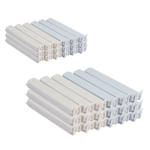 Homestrap Sealing Clip Set of 36 | Plastic Food Snack Bag Sealer Clips | Keeps Food Fresh | Reusable Pouch Clips for Snacks, Plastic Bags, Bread | 2 Size (18 Small, 18 Large) | Pouch Clips Sealer - Image 1