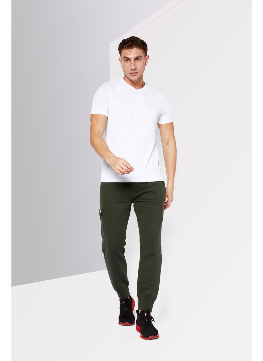 DKNY Sport - Men Sportswear Fit Brand Logo Jogger Pants, Olive - Image 1