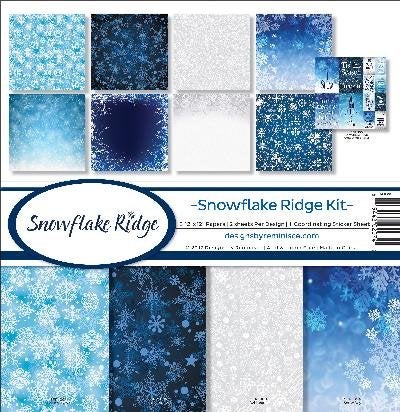 Reminisce SFR200 Snowflake Ridge Scrapbook Collection Kit Black