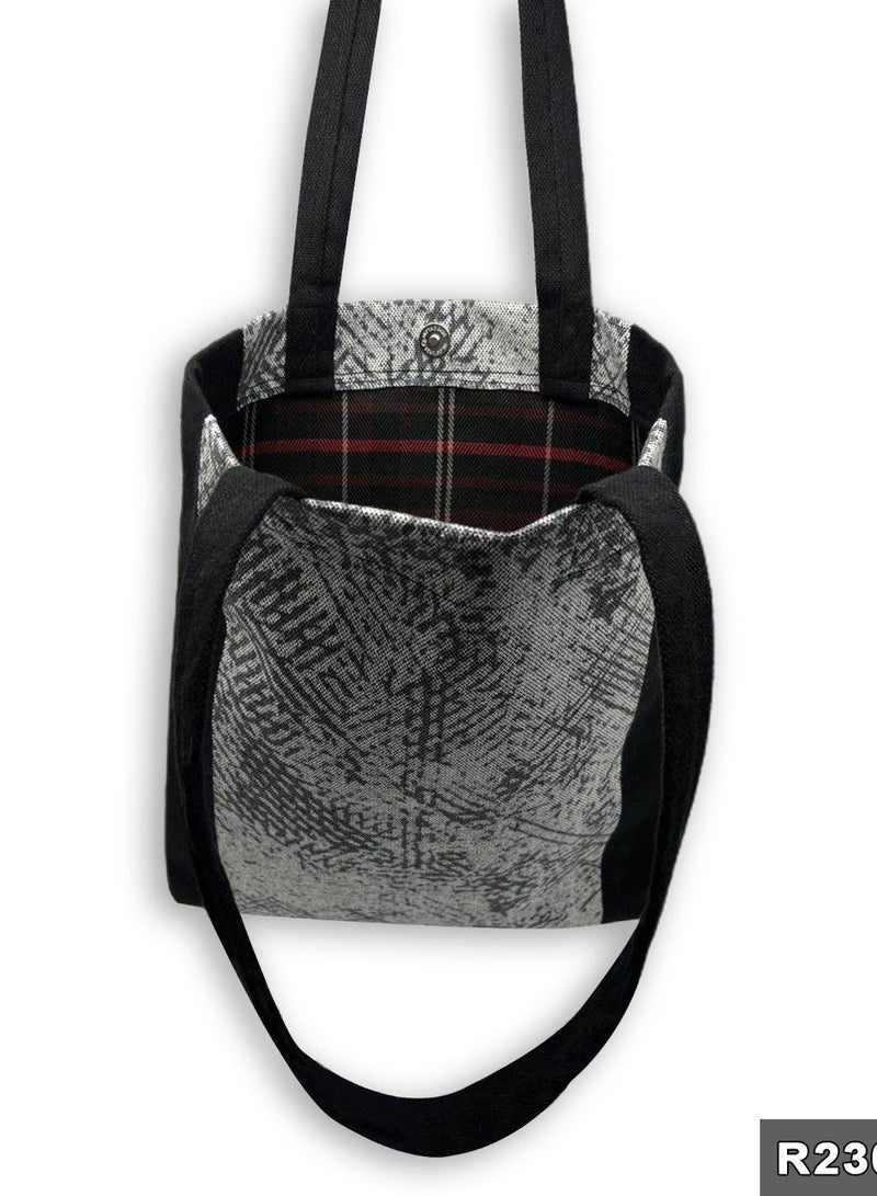 Gharibo Bags casual printed linen tote bag - Image 3
