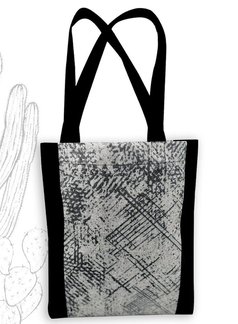 Gharibo Bags casual printed linen tote bag - Image 1