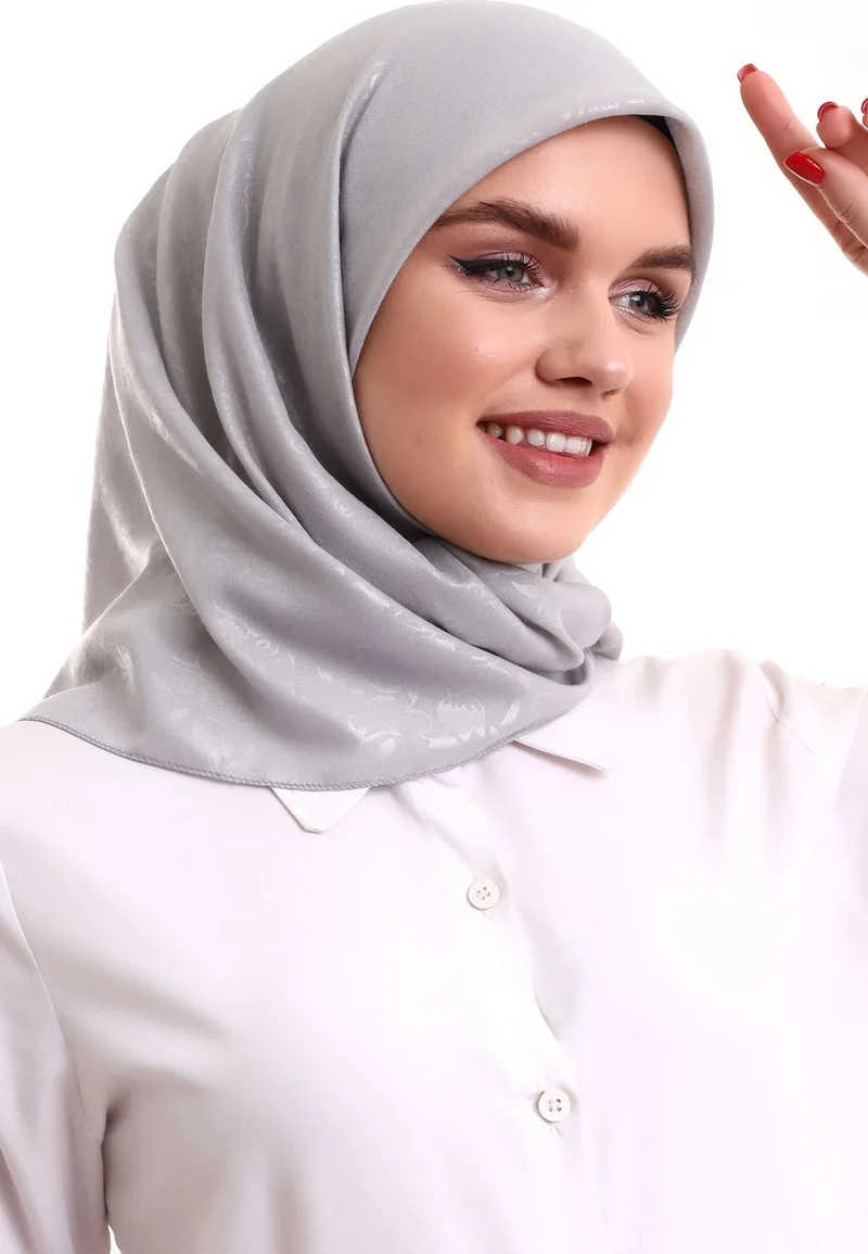 ايهفان اونلاين Kofra Patterned Head Scarf - Gray